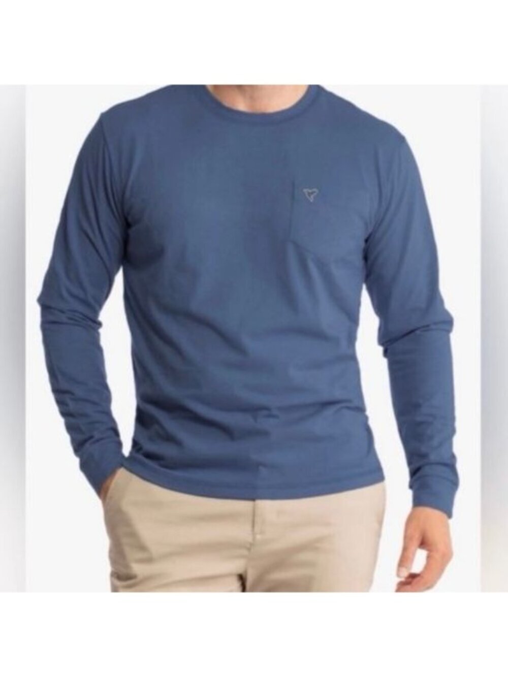 Birddogs Blue Long Sleeve Pocket Tee Relaxed Fit Shirt Men’s Large